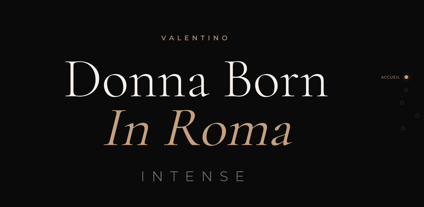 Aperçu du site Valentino — Donna Born In Roma